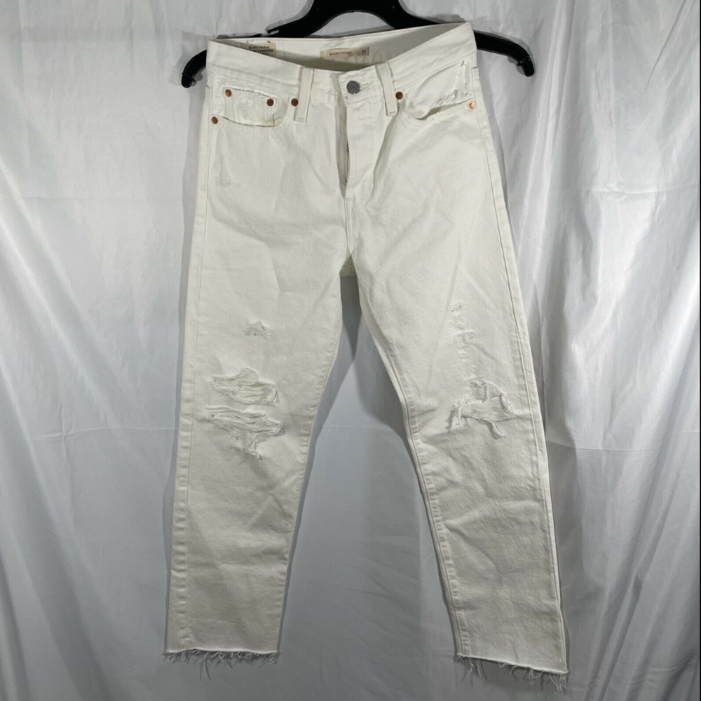 NEW Levi's‎ Wedgie Straight Leg Cropped Jeans in Cloud Bank [ SZ 27  ] - Picture 7 of 12
